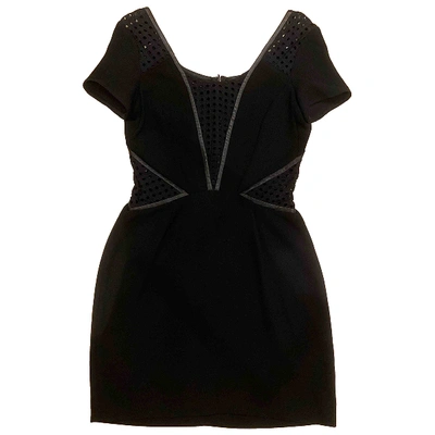 Pre-owned The Kooples Mini Dress In Black