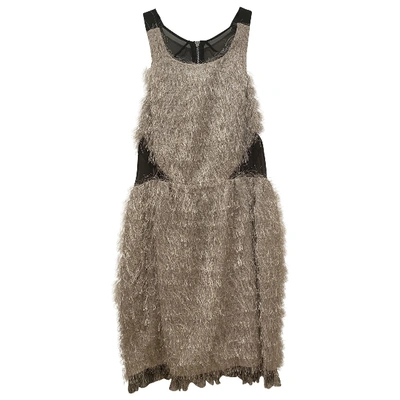 Pre-owned Whistles Mini Dress In Beige