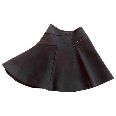 Pre-owned Alaïa Wool Mid-length Skirt In Black