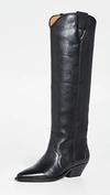 Isabel Marant Marant Denvee 40mm Knee High Boots In Black