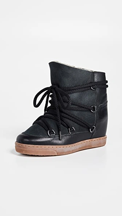 Isabel Marant Black Nowles Snow Boots