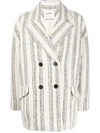 BA&SH FILLIE STRIPED COAT