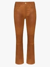 FRAME FRAME LE CROP LEATHER TROUSERS,LWLT032515202893