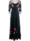 TEMPERLEY LONDON EMBROIDERED TULLE GOWN