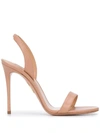 AQUAZZURA SO NUDE 105MM SANDALS