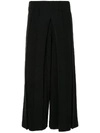 ISSEY MIYAKE VOIDY PLEATED WIDE-LEG TROUSERS