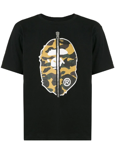 Bape Army Print T-shirt In Black