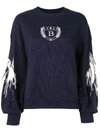 BAPY EMBROIDERED CREW NECK JUMPER