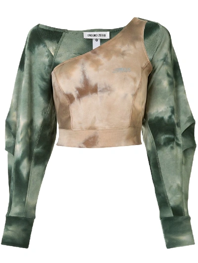 Ground Zero Sweatshirt Mit Cut-outs In Green