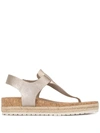 Vince 'flint' Wedge-sandalen In Neutrals