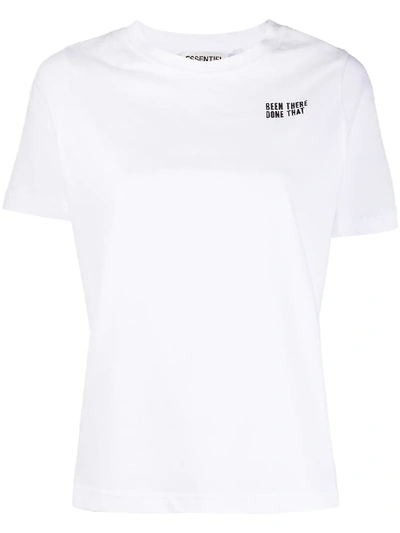 Essentiel Antwerp Vront Crew-neck T-shirt In White