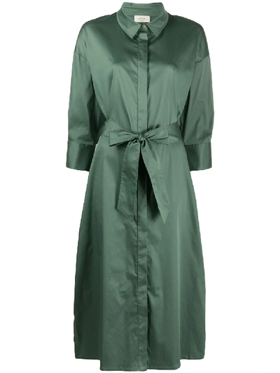 Altea Mid-length Shirt Dress In Green