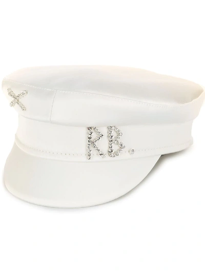 Ruslan Baginskiy Crystal-logo Baker Boy Cap In White