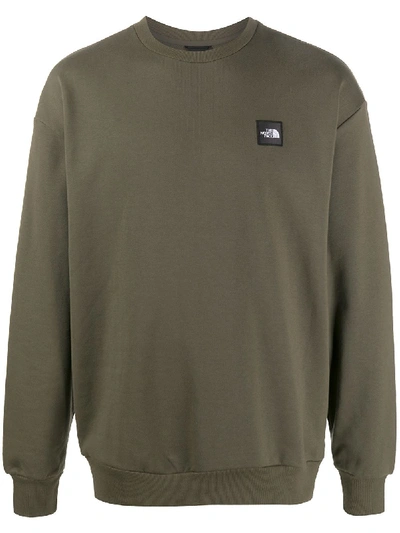 The North Face Logo Print Sweatshirt In Green