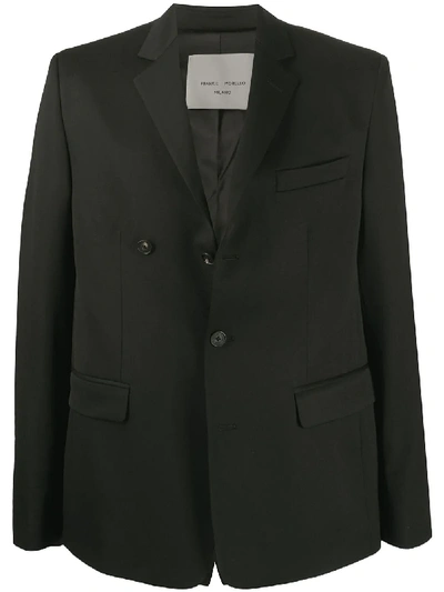Frankie Morello Single Breasted Jacket In Black
