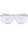 PRADA SPORT MIRRORED AVIATOR SUNGLASSES