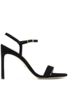 Stuart Weitzman Nunaked Open-toe Sandals In Black