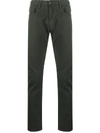 Giorgio Armani Mid-rise Slim-fit Jeans In Grey