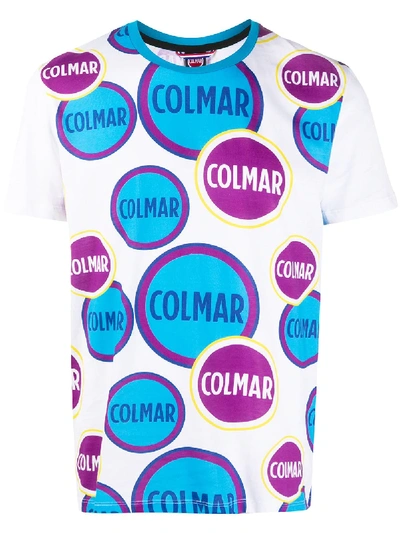 Colmar Logo Colour-block T-shirt In White