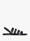 ANN DEMEULEMEESTER BLACK TUCSON LEATHER SANDALS,20012892200139009914774572