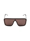Saint Laurent 99mm Mask Sunglasses In Black