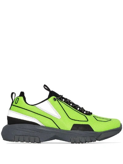 All In Low Contrast Panel Trainers In Green