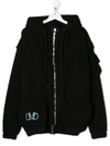 Duo Drippy Bomber Jacket In Black