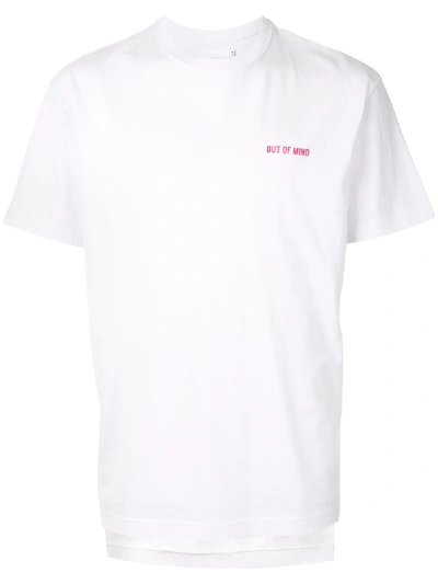 Off Duty Logo Embroidered T-shirt In White