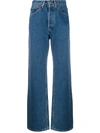 RE/DONE WIDE-LEG HIGH RISE JEANS
