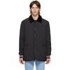 BURBERRY BURBERRY BLACK QUILTED BARN VARSITY COAT