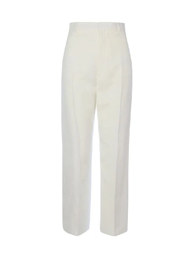 Jacquemus Women's White Viscose Pants