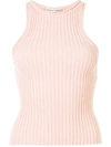 ALEXANDER WANG T RIBBED KNIT TANK TOP