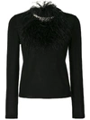 GIAMBATTISTA VALLI FEATHER-EMBELLISHED JUMPER