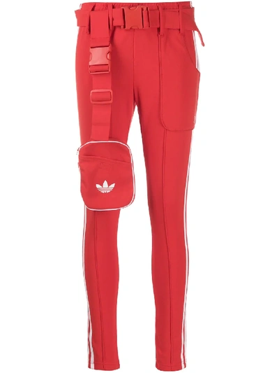 Adidas Originals Sst Tracksuit Bottoms In Red