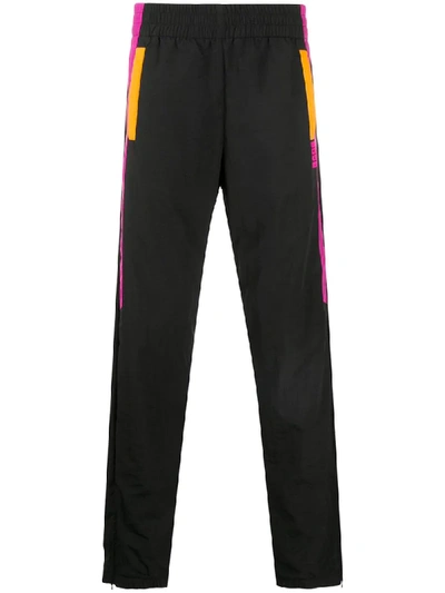 Gcds Colour-block Technical Track Trousers In Black