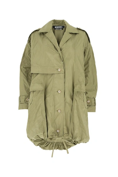 Jacquemus Buttoned Parka In Green