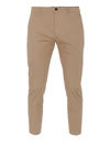 Department Five Prince Pleat Detail Chino Trousers In Beige