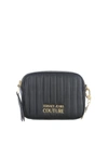 VERSACE JEANS COUTURE QUILTED FAUX LEATHER SHOULDER BAG