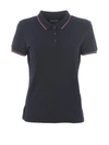 EMPORIO ARMANI CONTRASTING PIPING BLUE POLO SHIRT