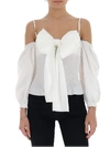 RED VALENTINO RED VALENTINO OFF SHOULDER BLOUSE