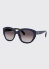 PRADA ACETATE CAT-EYE SUNGLASSES,PROD155610048