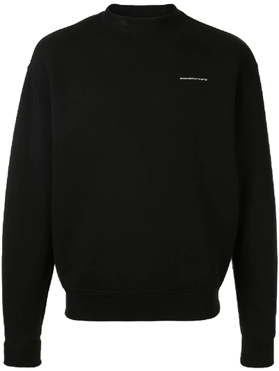 Alexander Wang Logo Print Sweatshirt In Black