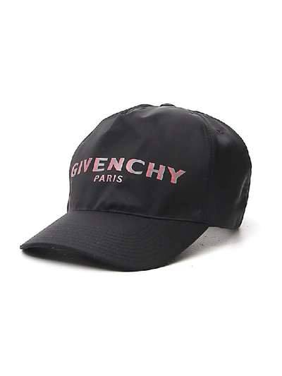 Givenchy Logo Print Baseball Hat In Black