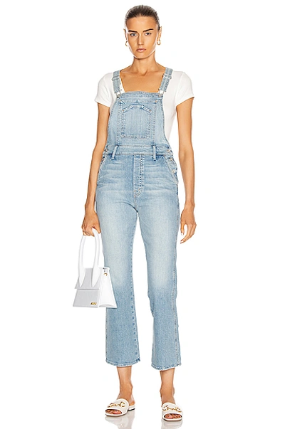 Mother The Tripper Straight Leg Denim Overalls In I Confess