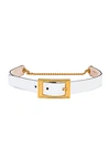 VERSACE LEATHER BUCKLE BELT,VSAC-WA49