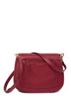Marc Jacobs Empire City Messenger Leather Crossbody Bag In Wine