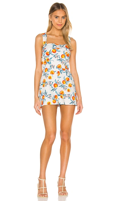 Amanda Uprichard Ace Romper In Peaches