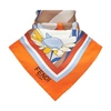 FENDI FLOWERS FOULARD,FENCPNKJMUL