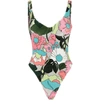 FENDI MULTICOLOUR CHENILLE SWIMSUIT,FENM3R5AMUL