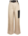 GANNI LINEN PANTS,F4546/185